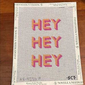 SCT designs needlepoint-hey hey hey